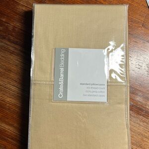 Crate&Barrel Bedding Gold Pillowcases